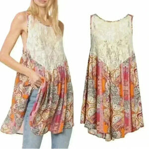 FREE People Count Me In Trapeze Mini Dress Pink